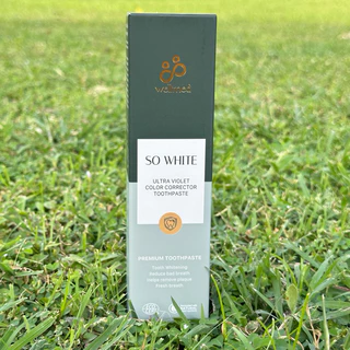 ยาสีฟัน So White คีโมฉายแสงใช้ได้ สูตรออแกนิค ลดคราบเหลือง