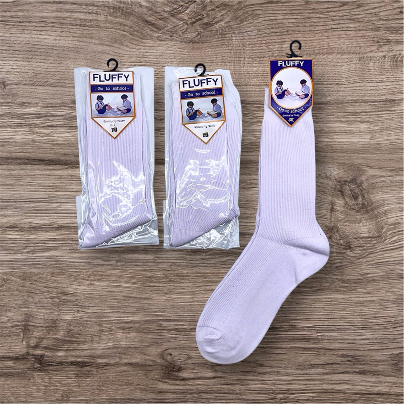 ถุงเท้านักเรียนข้อยาว แพ็ค 12คู่ กับ แพ็ค 6คู่ เนื้อผ้าดี