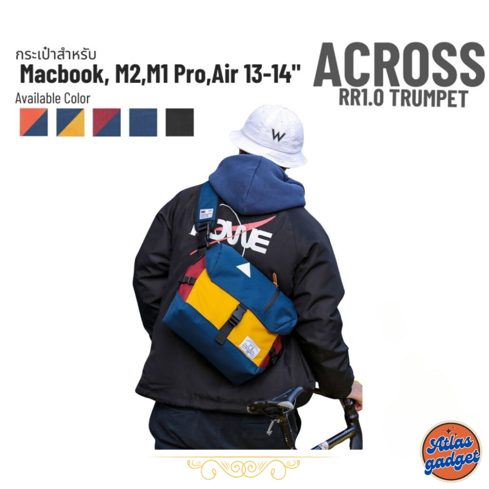 Across รุ่น RR 1.0 Trumpetกระเป๋าสำหรับ Macbook Pro 14" Macbook Air 13", iPad Pro 12.9", iPad Pro 11", Nintendo Switch