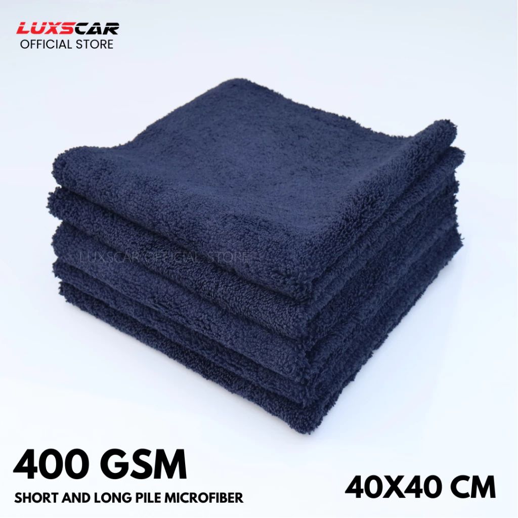 ผ้าไมโครไฟเบอร์ สำหรับเช็ดน้ำยาเคลือบสีโดยเฉพาะ สีดำ (Luxscar Fluffy) thumbnail 4