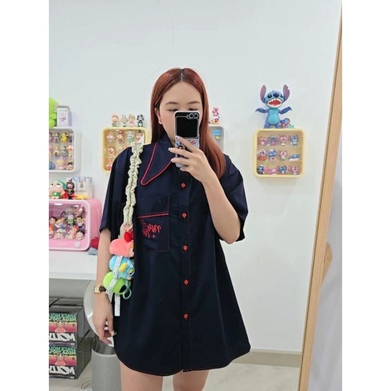 พร้อมส่ง Pabo shirt เสื้อเชิ้ตผู้หญิง คอปกบันนี่ ผ้านิ่ม อก48นิ้ว - รูปที่ 5