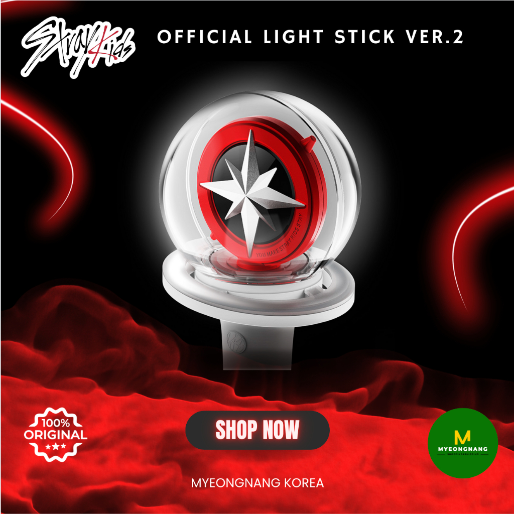 🛵 จัดส่งต้น ก.ค. 🔴 STRAYKIDS​ Official Light Stick​ v.2 แท่งไฟ นาชิมบง ของแท้