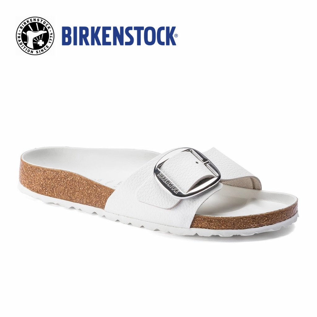 BIRKENSTOCK Madrid Big Buckle White รองเท้าแตะ Women