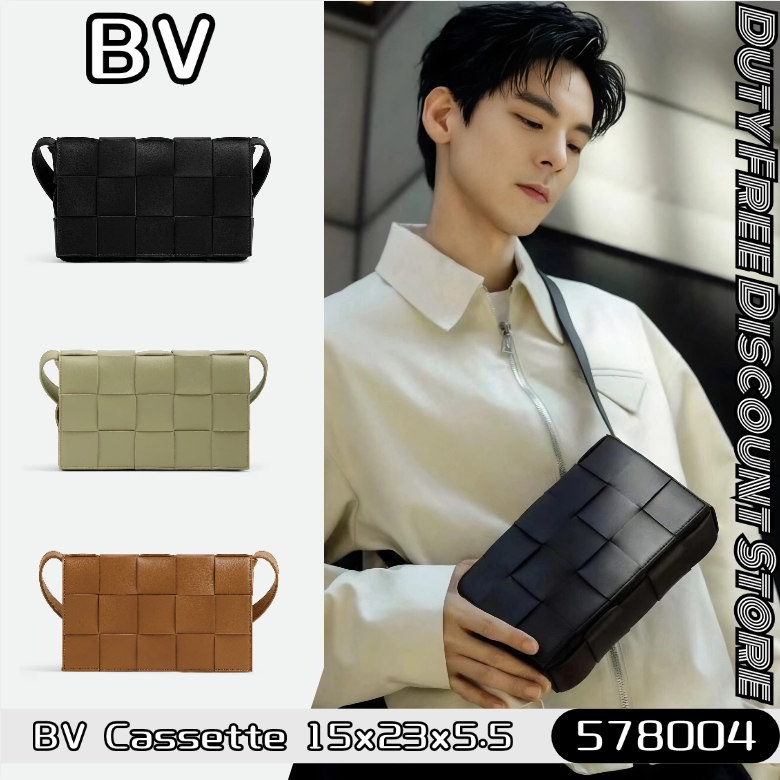 💼BV Bottega Veneta Cassette Crossbody Bag บอตเตก้า เวเนต้า✨กระเป๋าสะพาย 578004