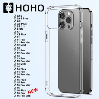 BM🔥เคสใสใช้สำหรับไอโฟน เคสใส ใช้สำหรับ iPhone17 Air 11 12 13 14 15 16 17 Pro Max mini 6 7 8 Plus + XS XR Max SE TPU Case