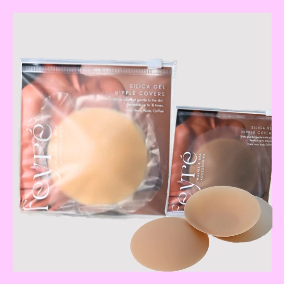 [รุ่นใหม่ ปิดได้ 100%] เฉดสีใหม่!!! ปิดจุก ยี่ห้อ Feyre - รุ่น Silica Gel (มี 3 ขนาด) แบบกาวที่แปะจุ