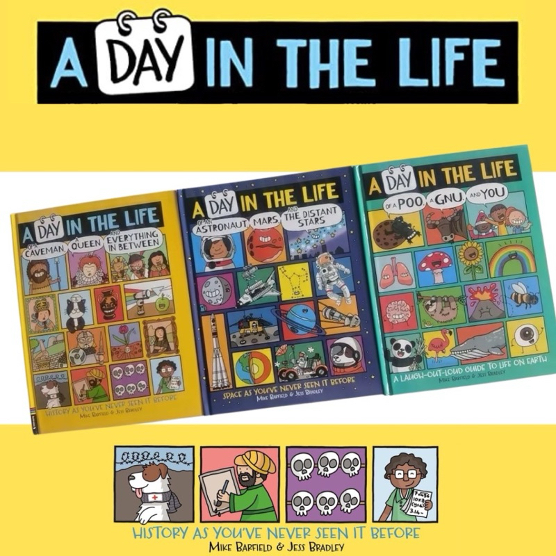 A Day in the life หนังสือความรู้รอบตัวแนววิทยาศาสตร์ ภาษาอังกฤษ เซต 3 เล่ม