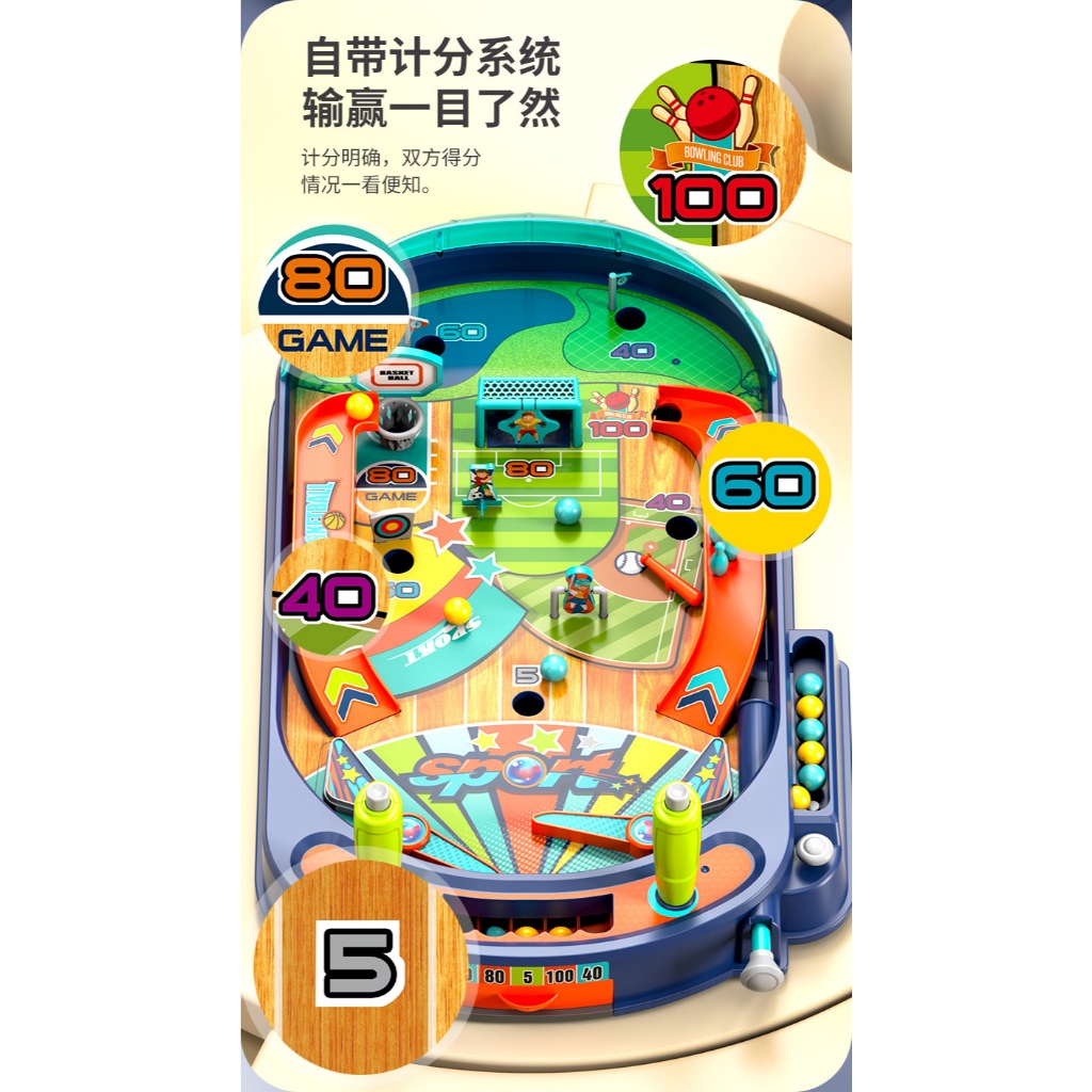 ตู้เกมส์พินบอลPinball ฝึกทักษะและสนุกกับการแข่งขันทำคะแนน รูปที่ 6
