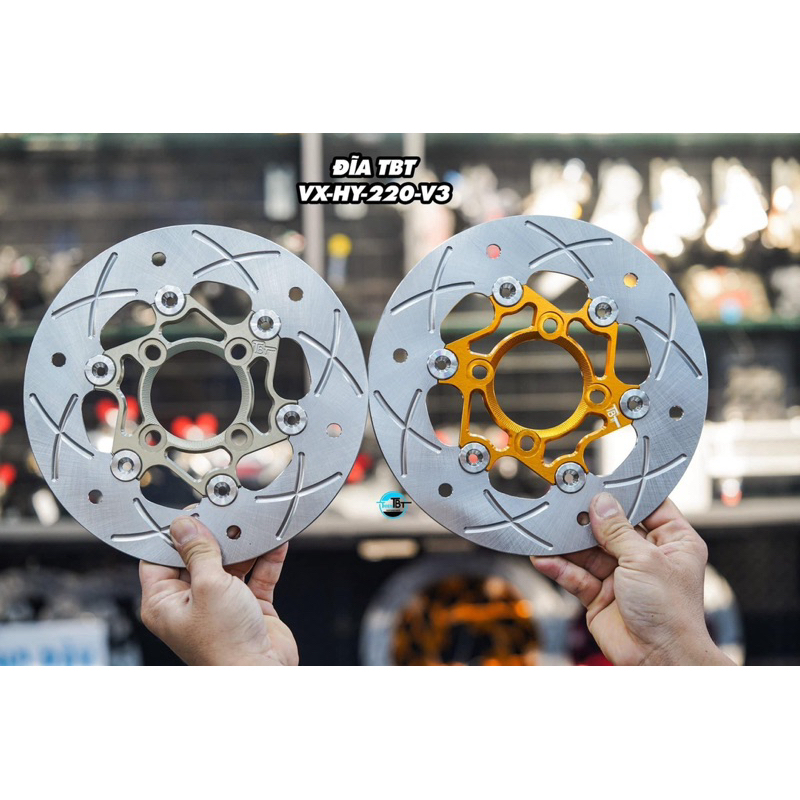 จานเบรค TBT ขนาด 220 มิลสำหรับใส่เวฟ แบรน เวียดนาม