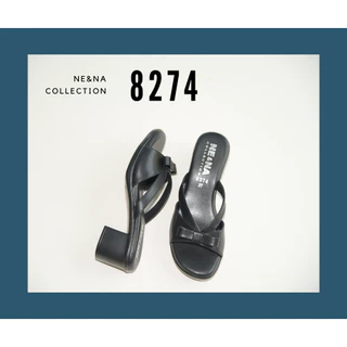 รองเท้าเเฟชั่นผู้หญิงเเบบเเตะส้นสูงทรงเเม็กซี่ No. 8274 NE&NA Collection Shoes