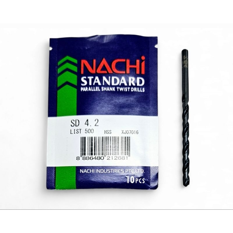NACHI NAX500_0420 ดอกสว่านไฮสปีด 4.2MM เจาะเหล็กก้านตรง *ราคาต่อ 1 ดอก*