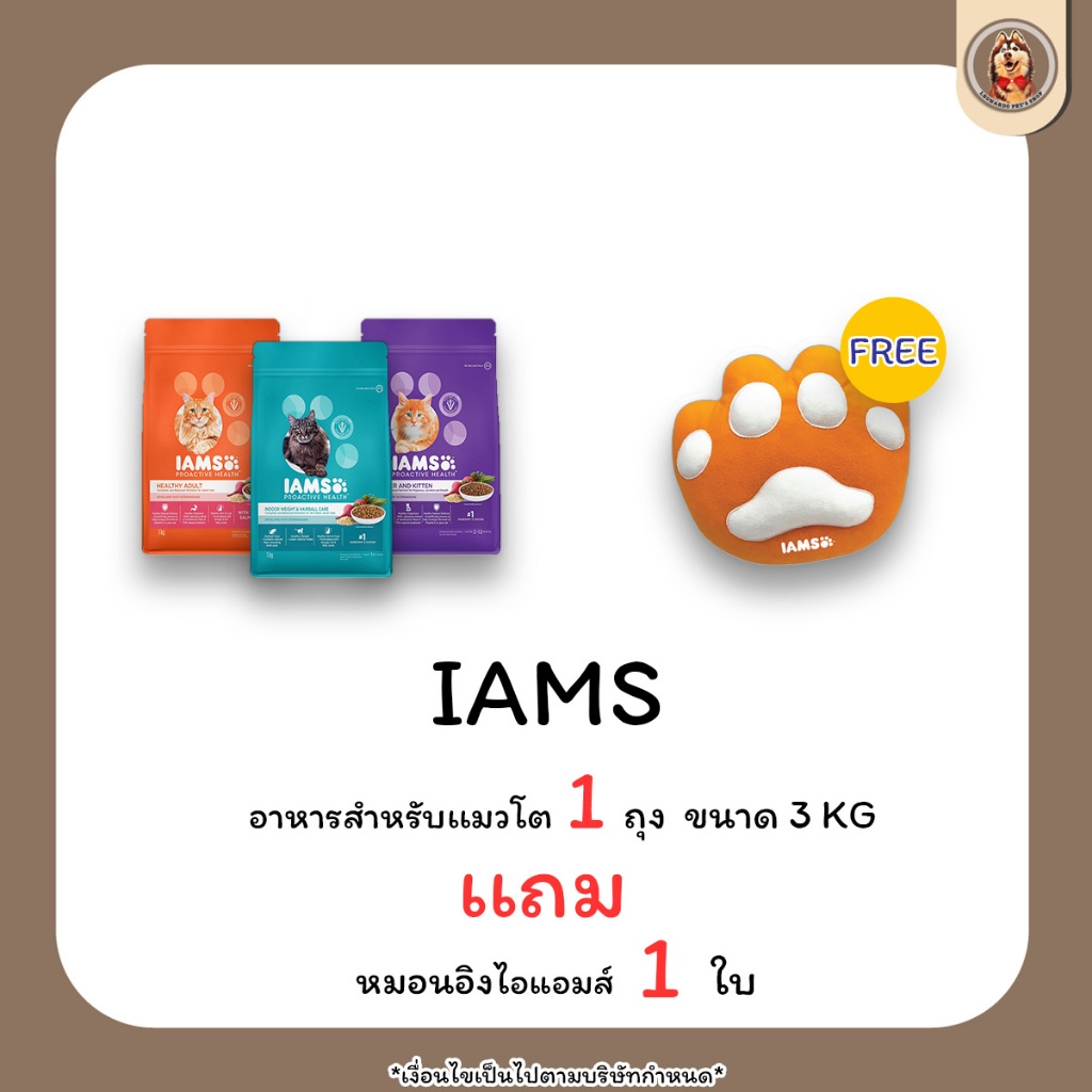 IAMS health อาหารแมว ชนิดแห้ง โปรแอคทีฟ 3KG