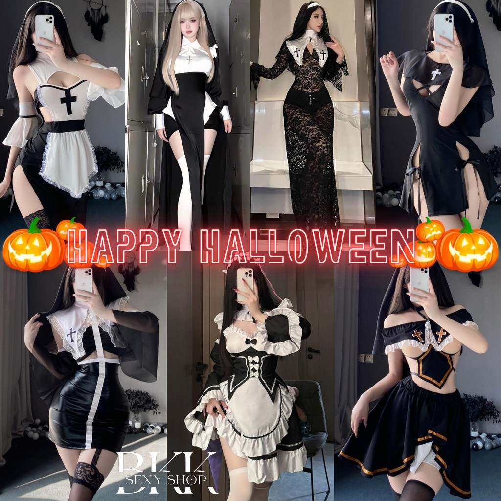 BKK SEXY ชุดคอสเพลย์ 🧟‍♂️ ชุดวันฮาโลวีน แม่มด ชุดเซ็กซี่ สไตล์ใหม่ SET-965
