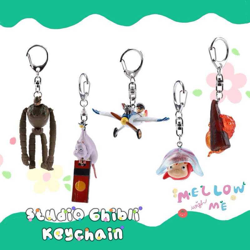 {พร้อมส่ง} studio ghibli keychain🔑⭐️