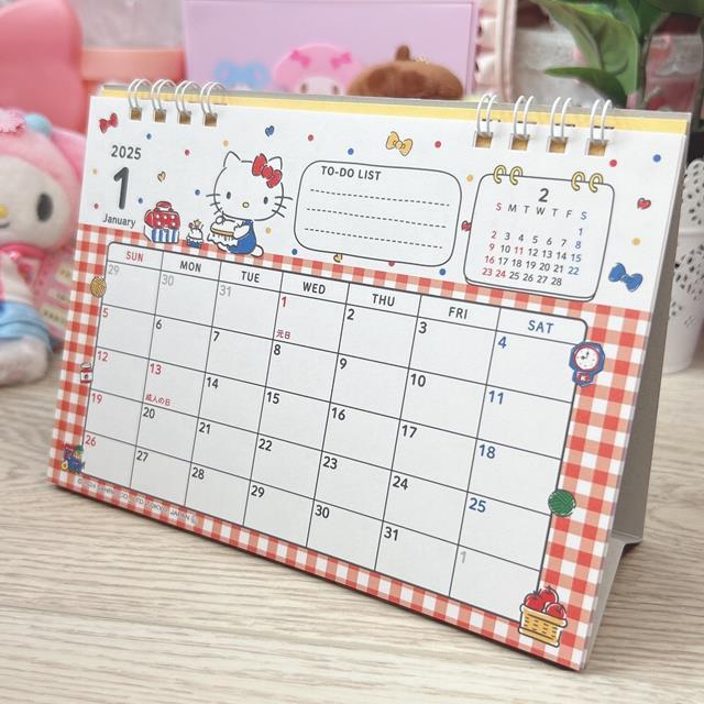 New calendar Sanrio mx Characters ปฎิทินปีใหม่ ปฏิทินตั้งโต๊ะ ไม่มีวันหยุดภาษาไทย