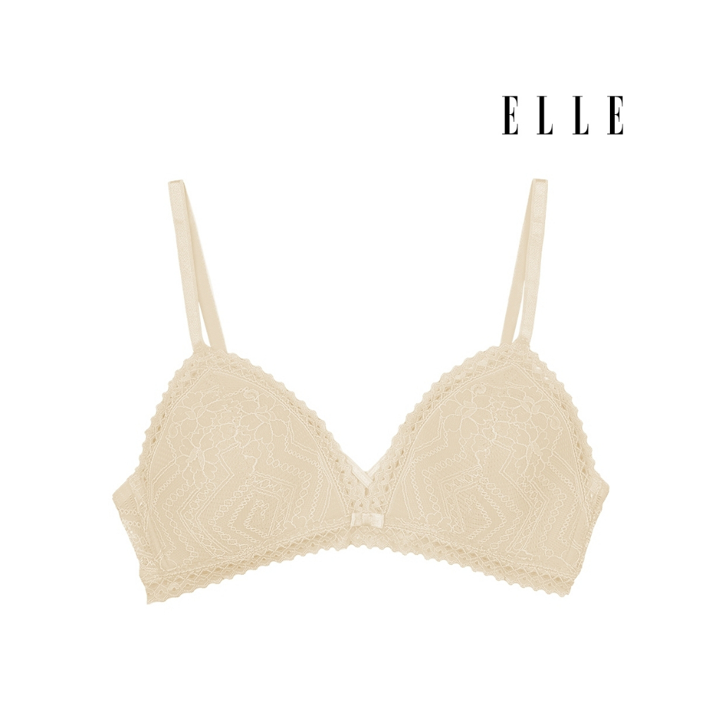 ELLE Lingerie ชุดชั้นใน สไตล์ Feminine Sensual Lace Collection บราไร้โครง รุ่น LB6769