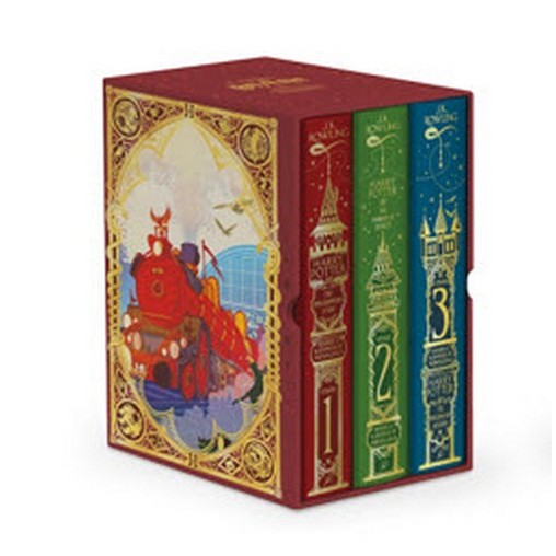 [Chulabook] หนังสือ HARRY POTTER 1-3 (BOX SET) (MINALIMA EDITION) (HC) (9781526680068) c321
