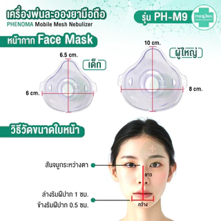ใหม่ เครื่องพ่นยาเด็ก เสียบกับมือถือ PHENOMA เครื่องพ่นละอองยาเด็ก ผู้ใหญ่ Ultrasonic Mesh Nebulizer