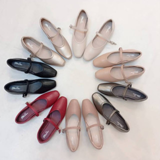 New!!! รองเท้าแมรรี่เจน ประดับด้วยเข็มขัดเพชรคาด วัสดุเป็นพื…