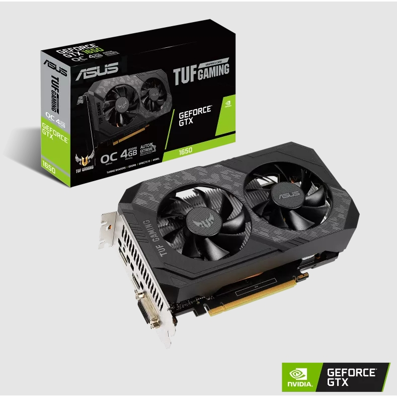 Display Card ASUS GEFORCE GTX 1650 TUF Gaming OC Edition 4GB GDDR6 TUF-GTX1650-O4GD6-P-GAMING Video 