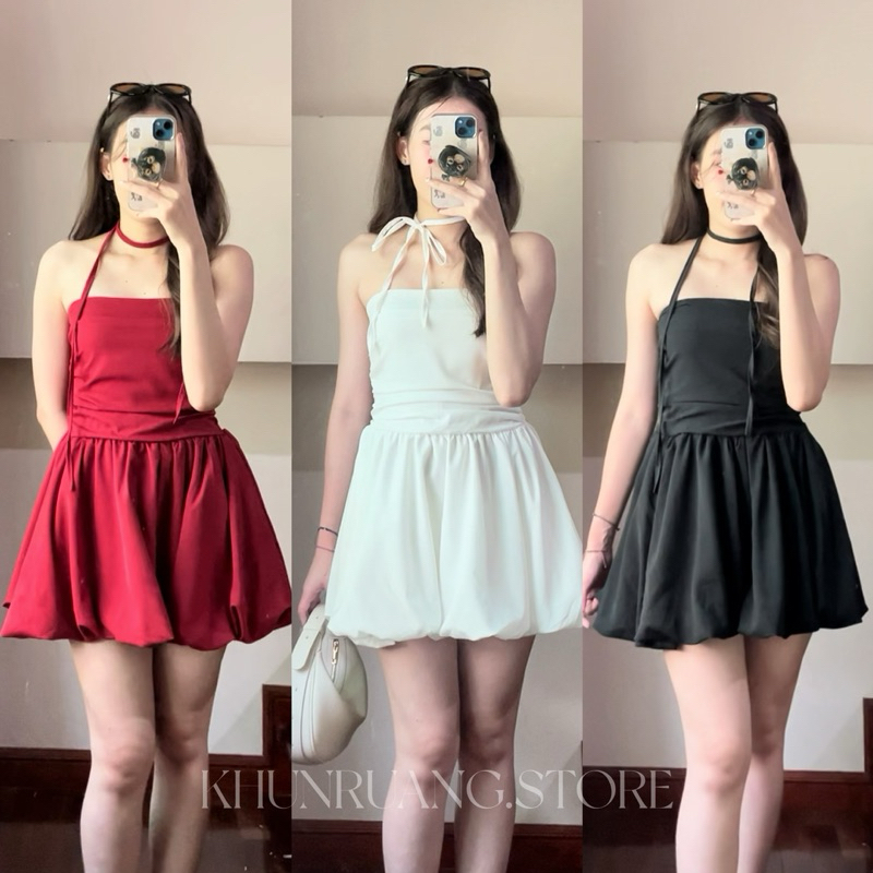 เดรสเกาะอกบอลลูน Balloon dress