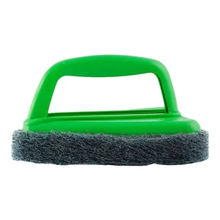 สก๊อตช์ไบรต์ แผ่นใยขัดพร้อมด้ามจับหัวจรวด สีเขียว 3M Scrubber Jet Green
