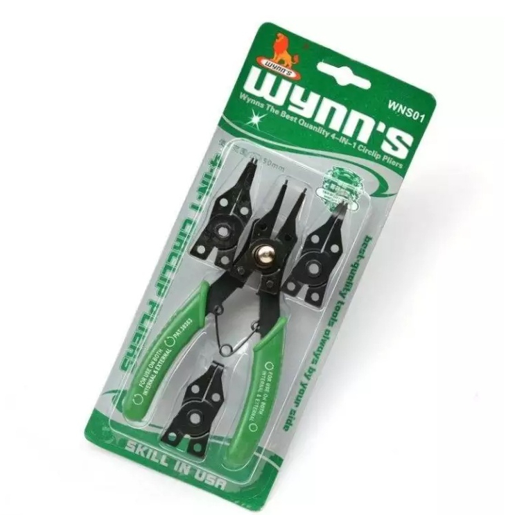 WYNN'S คีมหนีบ-ถ่างแหวน 7 นิ้ว เปลี่ยนหัวได้ รุ่น WNS01 ++พร้อมส่ง++