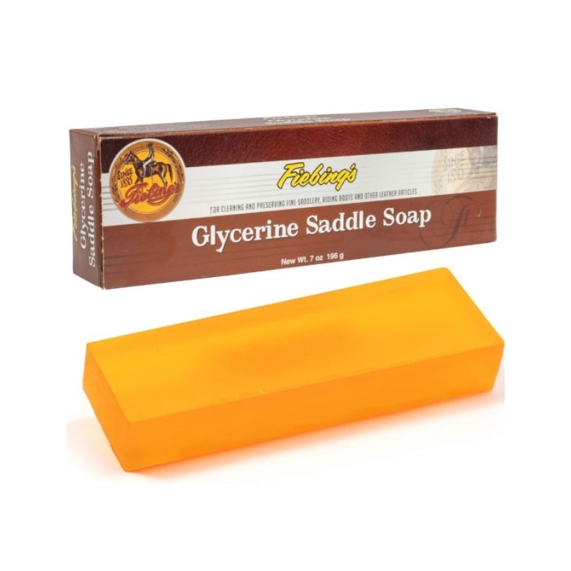 Fiebing's Glycerine Saddle soap bar สบู่ก้อนทำความสะอาดเครื่องหนัง กระเป๋า รองเท้าหนัง นำเข้าจาก USA100%