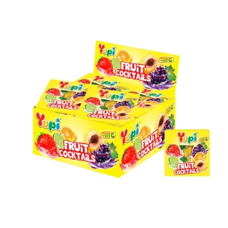 [แพ็ค 12 ชิ้น] Yupi Fruit Cocktails ยูปี้ ฟรุตคอกเทล 14ก.