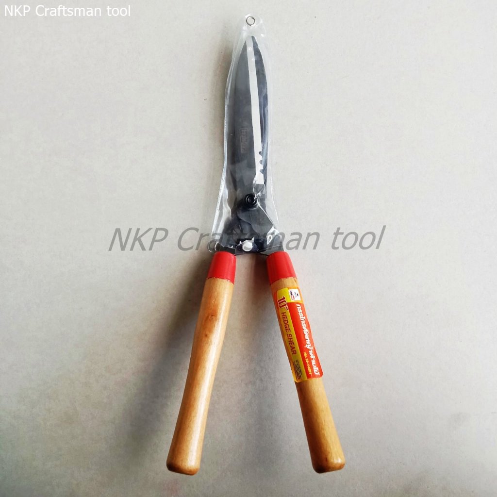 กรรไกรตัดหญ้า กรรไกรดายหญ้า ด้ามไม้ Eagle one ขนาด 10นิ้ว หนา ทนทาน อย่างดี