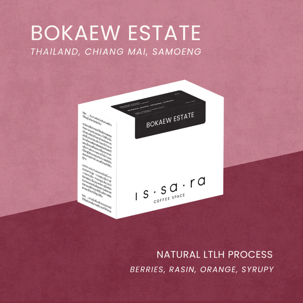 ISSARA Coffee Space เมล็ดกาแฟ Bokaew Estate - Natural LTLH Process