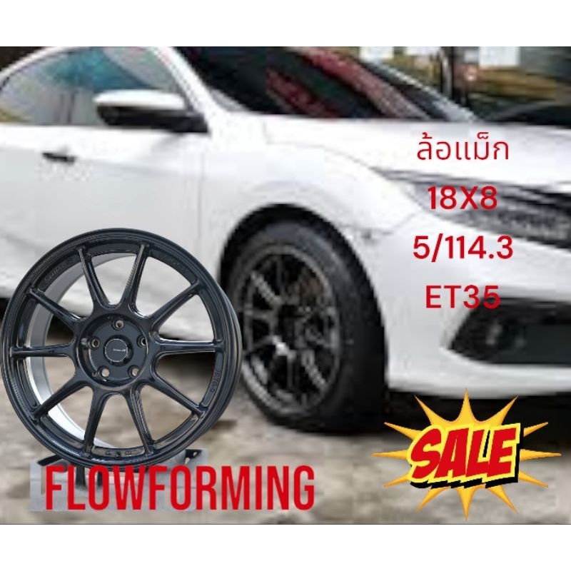 ล้อแม็ก EMOTION  R รุ่นTCX18ขอบ18 5รู114.3กว้าง 8นิ้ว ออฟเซต 35 ล้อแม็กflow forming ล้อเบาแข็งแรง ใส