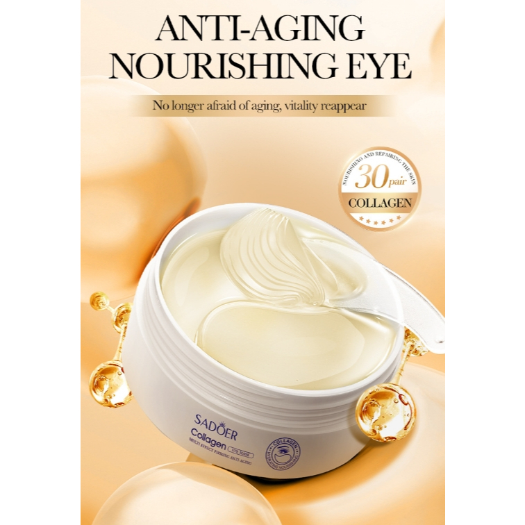 SADOER COLLAGEN Eye Mask มาส์กใต้ตา เนื้อคอลลาเจน บำรุงผิวพรรณรอบดวงตา บำรุงรอบดวงตา ลดรอยคล้ำใต้ตา