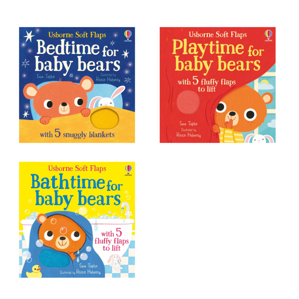 หนังสือผิวสัมผัส Usborne Baby Bear Soft-Flaps Series