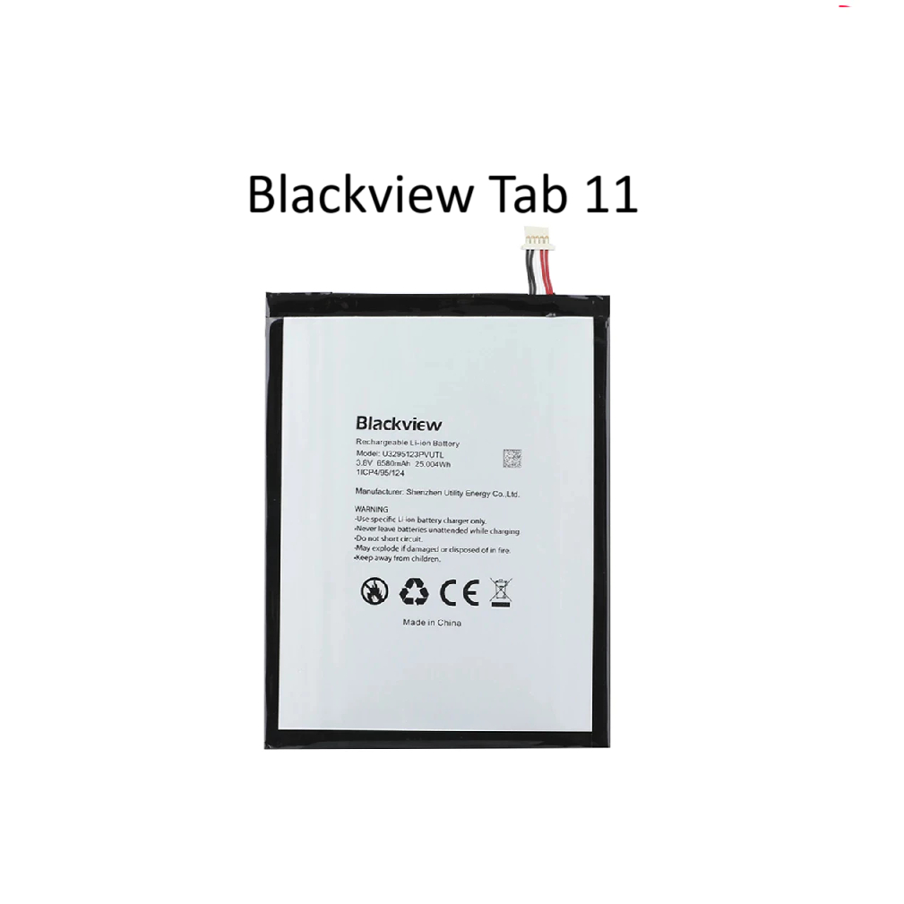 Blackview Tab 11แบตเตอรี่ภายใน Built-In U3295123PVUTL แรงดัน 3.85V ความจุ 8000mAh  .