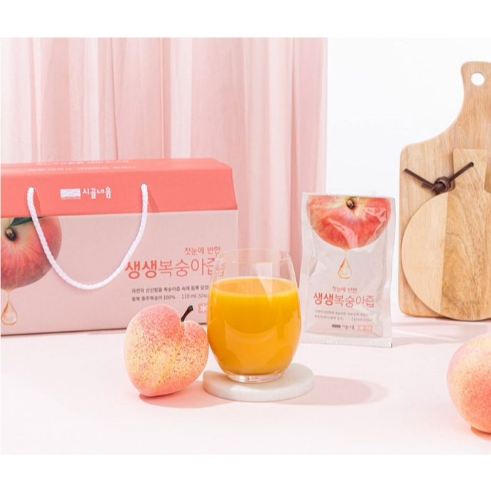 Fresh peach juice น้ำลูกพีช