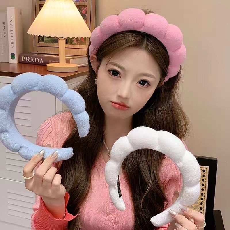 ที่คาดผม ที่คาดผมฟองน้ํา ที่คาดผมเกาหลี ลายเมฆ สีแคนดี้ ที่คาดผมล้างหน้า อเนกประสงค์ คละสี 1 ชิ้น - รูปที่ 6