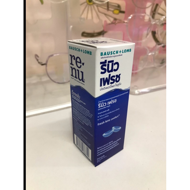 น้ำยาล้างคอนแทคเลนส์ Renu 60ml , Bio true ขนาด 60ml 1ขวด