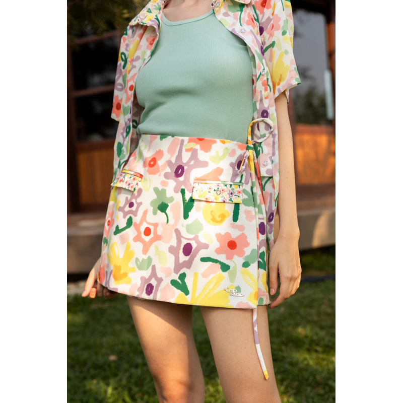 Chita studio - Nadine floral print SKORT กระโปรงกางเกง