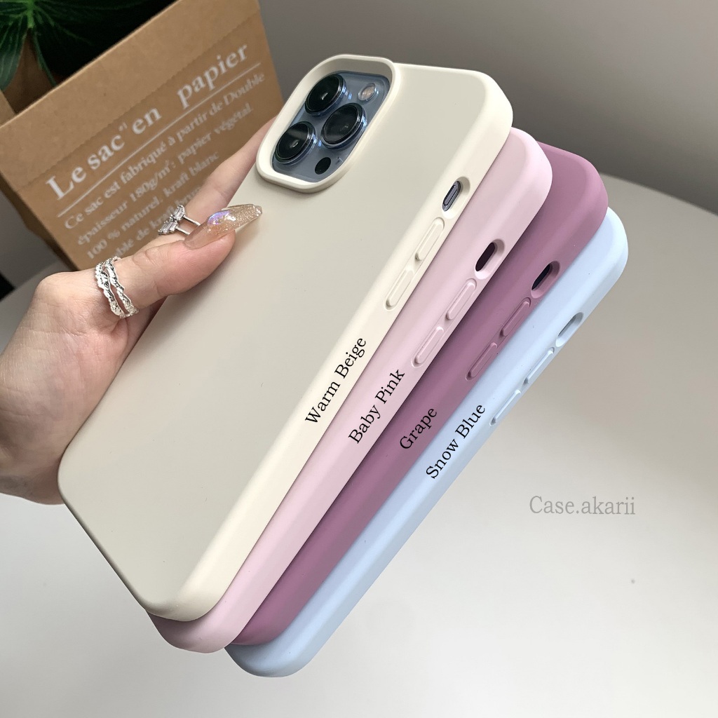[พร้อมส่งจากไทย] 15,15pro,15promax silicon premium case original color iphone 15,15pro,15promax