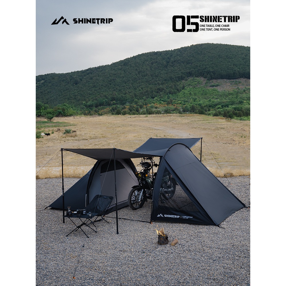 ShineTrip เต็นท์นอน 2 ห้อง Double Tunnel Tent