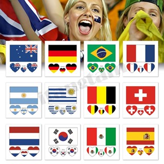 ส่งไวจาก กทม. มินิ สติ๊กเกอร์แทททู ธงชาติ  91 ประเทศ สติ๊กเก…
