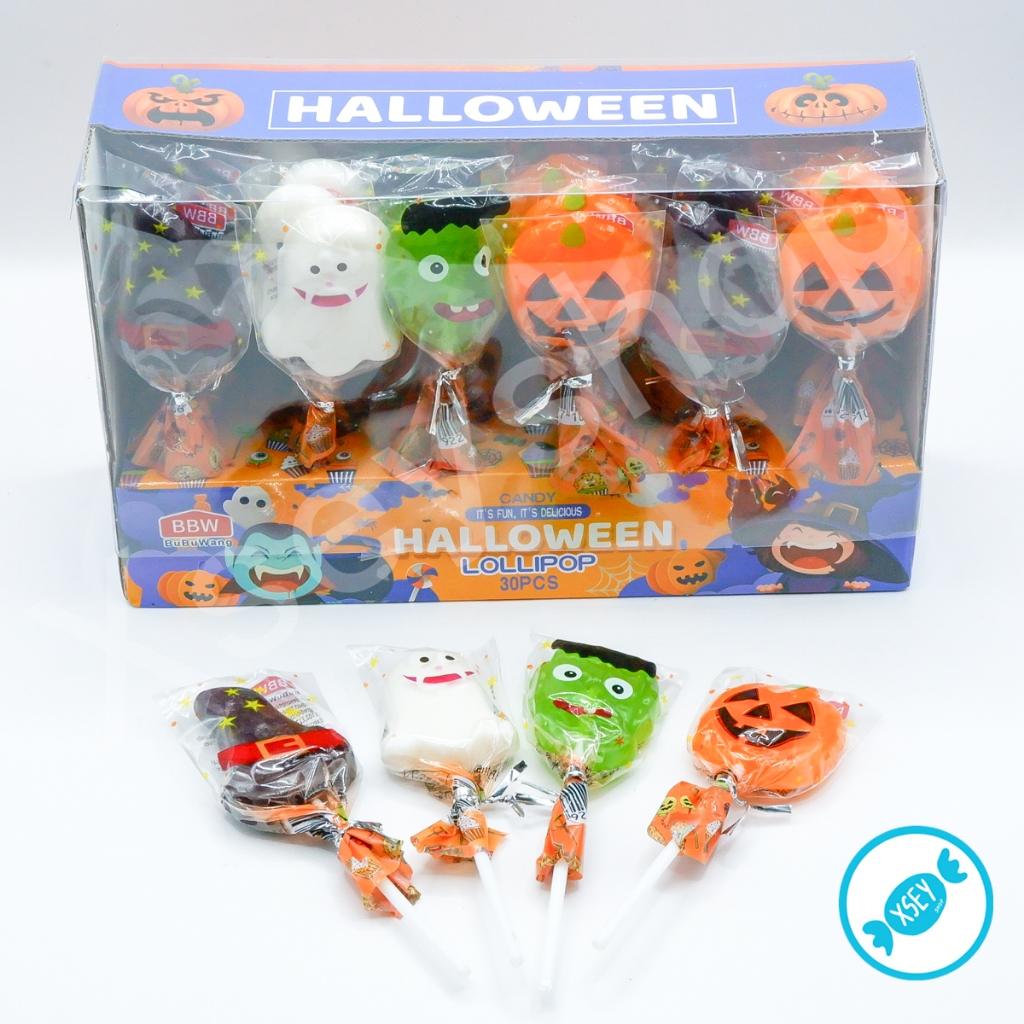 อมยิ้มฮาโลวีน มีอย. 1 กล่อง 30 ชิ้น