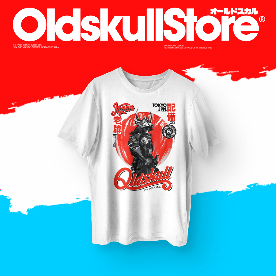 Oldskull CLASSIC 13 เสื้อยืดผู้ชาย เสื้อยืด คอกลม แขนสั้น พิมพ์ลาย
