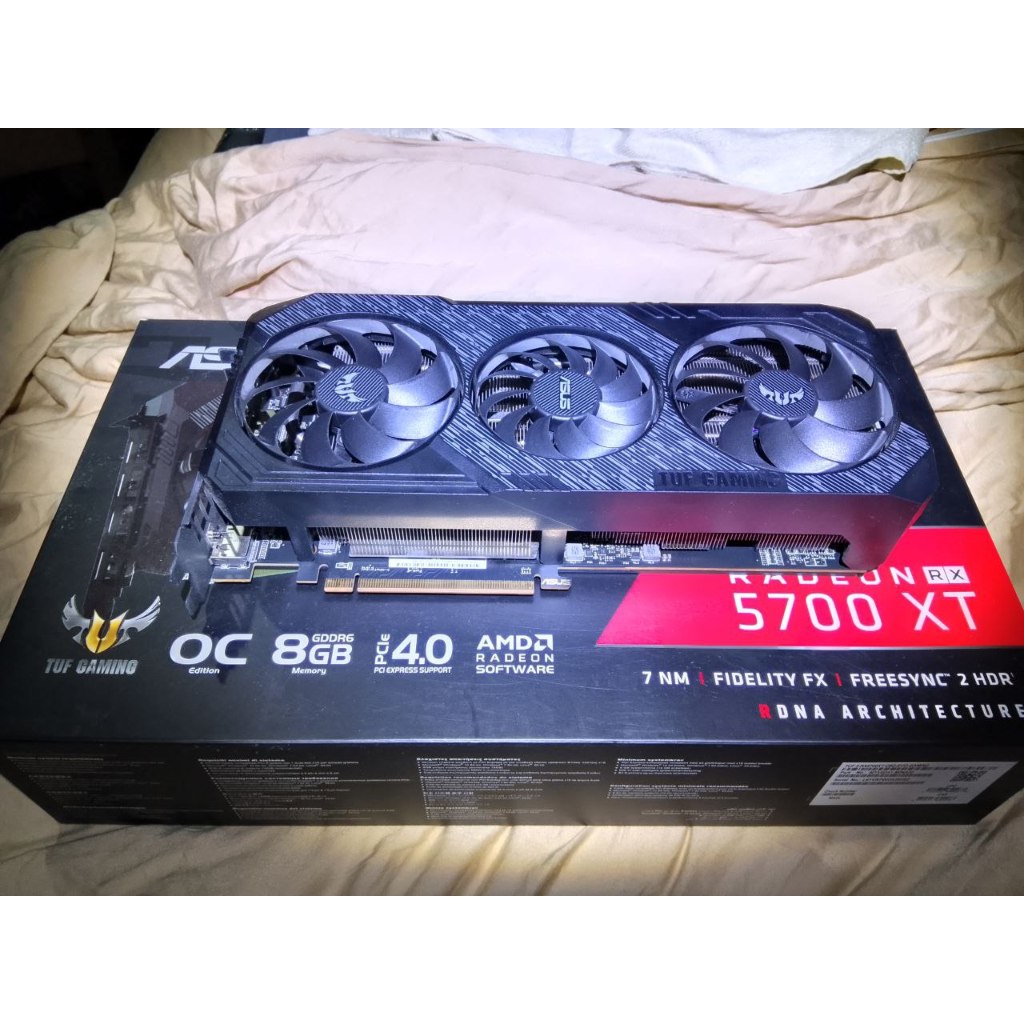 VGA การ์ดแสดงผล ASUS TUF 3 RX5700XT O8G GAMING 8GB GDDR6 มือสอง