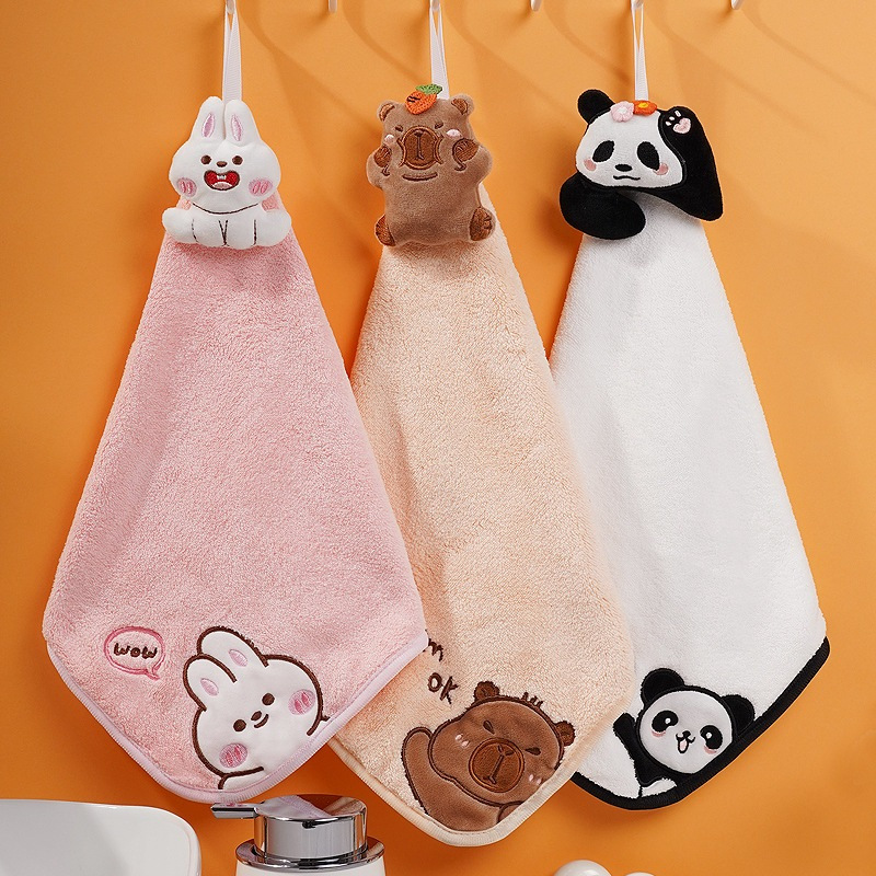 พร้อมส่ง !! ผ้าเช็ดมือแบบแขวน ลายน่ารัก