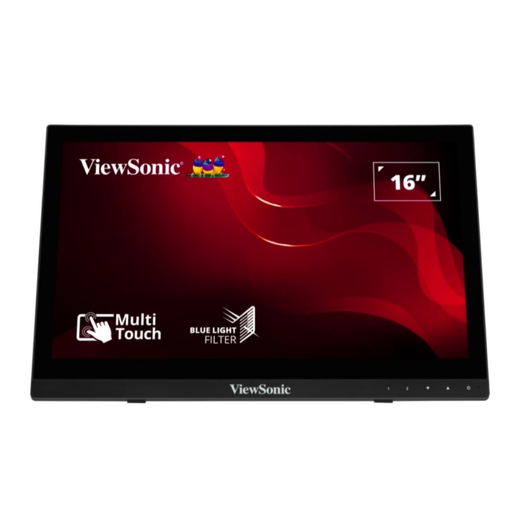 ViewSonic TD1630-3 16” 10-point HDMI and VGA inputs Dual integrated speakers Touch Screen Monitor