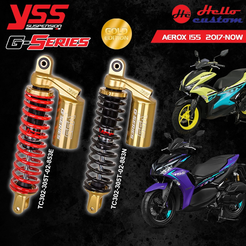 โช้คหลัง YSS G-Series GLOD EDITION Aerox 2017-2024 ------------- Aerox155