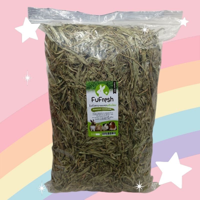Fufresh Premium Cavalcade 500g. หญ้าถั่วคาวาเกต อาหารกระต่าย หนูแกสบี้ สัตว์ฟันเเทะ