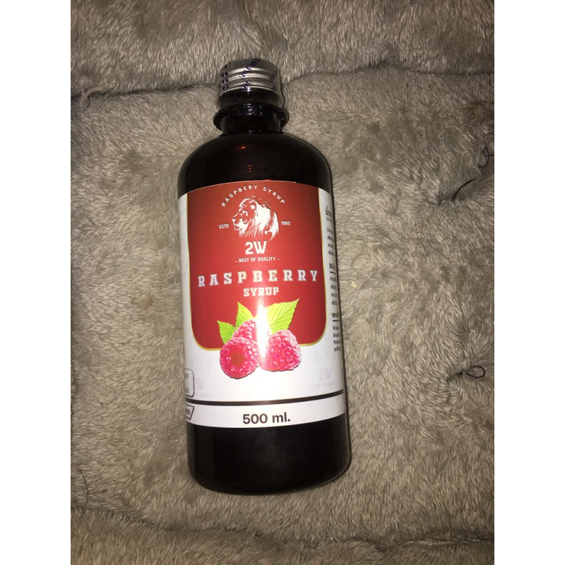 2W ไซรัป กลิ่นราสเบอรี่ ขนาด 250 ml